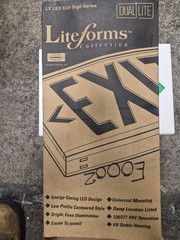 Dual Lite, LXUGWE, Exit Sign, With New Battery Included