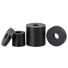 Black Round Rubber Shock Cushioning Pad Spacers Standoff Washer ID 2mm – 56mm