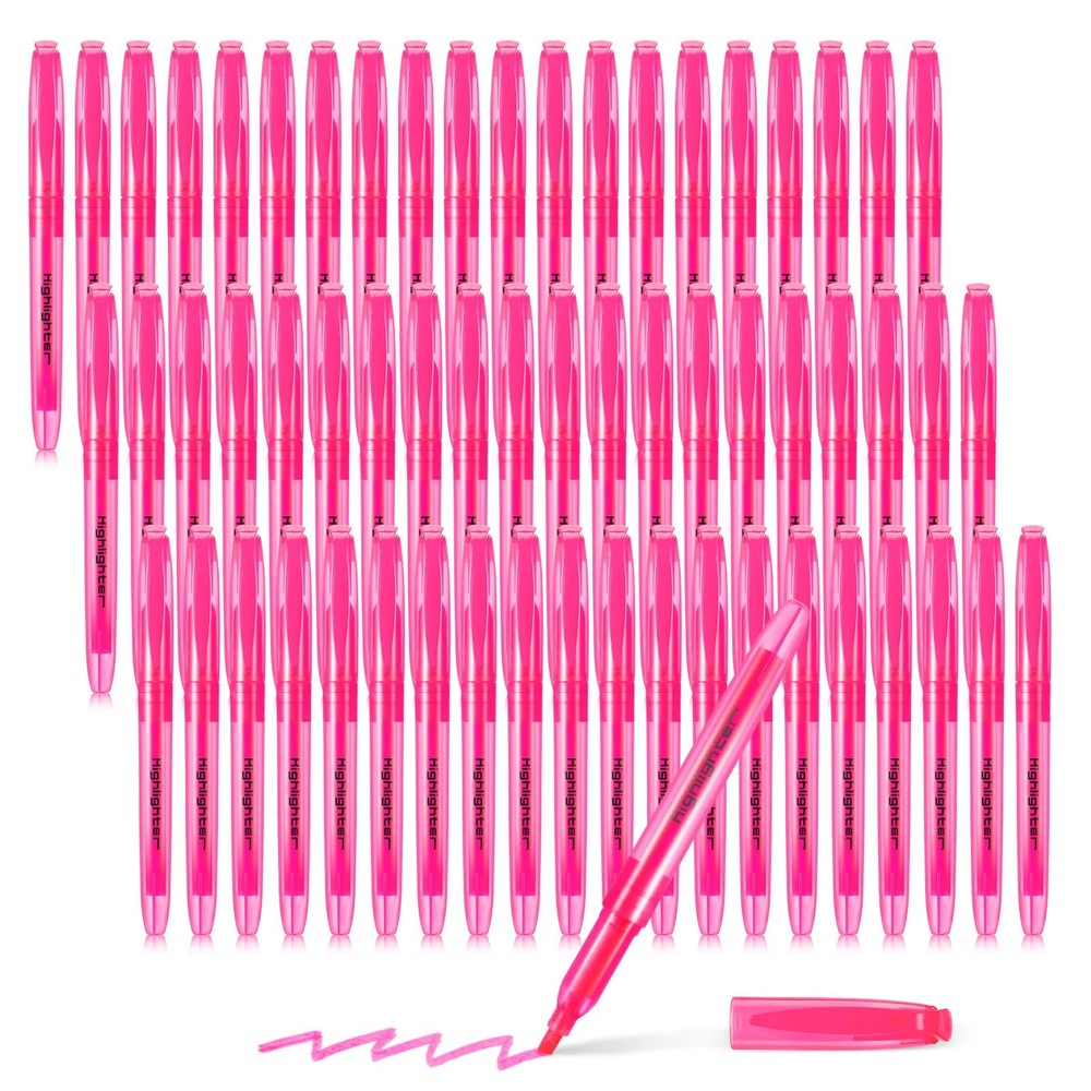 Fuutreo 60 Pack Pastel Highlighters Bulk Bright Color Highlighter Marker Chis…