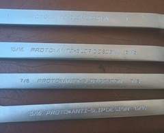 Proto 10pc Anti-Slip Design 6 Point Combination Wrench Set SAE 7/16″ to 1″ USA