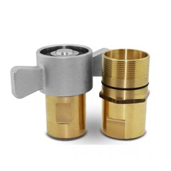 NEW 1″ NPT Wet-Line Wing Nut Hydraulic Quick Disconnect Coupler / Coupling Set