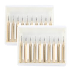10pc FG7901 Dental Tungsten Carbide Gold Burs Polishing For High Speed Handpiece