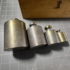Balance Weight Set Grams (1-50g) (2 x 100g, 200g, 500g, 1kg, & 2kg) Brass 14pc.