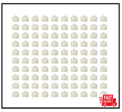 100PCS Nylon Screw Insert Sturdy Nylon Screw Retainer for Mounting License Plate