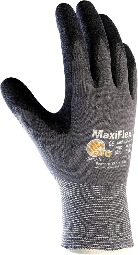 MaxiFlex Endurance 34-844/XL Seamless Knit Nylon X-Large (Pack of 12), Gray
