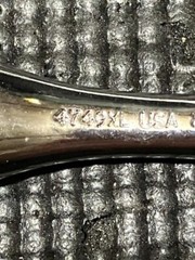 PROTO J4749XL Premium Pear head Ratchet, 5 1/2 in, Chrome, 1/4 in