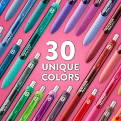 InkJoy Black Gel Pens – 10 Count, 0.7mm Medium Point, Comfort Grip, Fast Dry