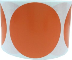 Circle Dot Stickers | 3″ Inches Round | 500 Pack | Pick One Color