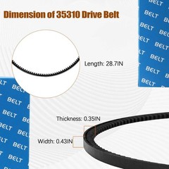 Tesmirror 20343 Tiller Belt for Earthquake – Rear Tine Tiller Belt Compatible…