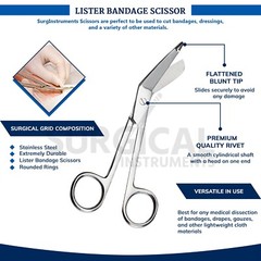 3 Bandage Scissors 5.50″ Nurses EMT Surgical Medical Instruments First Aid