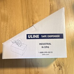 Uline H-596 Industrial Handheld Tape Dispenser Comfort Grip Heavy Duty Model