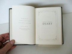Journal Diary 6″ Leather Hardcover 320 Lined Pages Graphic Image Black