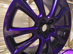 HiGloss Transparent Candy PURPLE powder coating paint, 1Lb/0.45kg