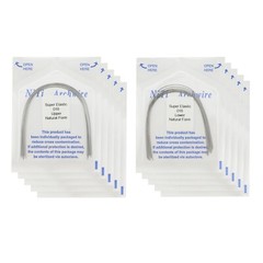 100pcs Orthodontic Arch Wire Niti Round Rectangular Super Elastic Natural Arcos