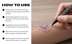 Element Tattoo Pen Marker for Skin – Body & Face Surgical Stencil Temporary