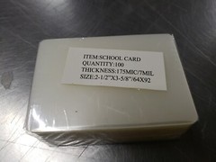 7 Mil School Card Laminating Pouches 2-1/2″ X 3-5/8″, 100pcs