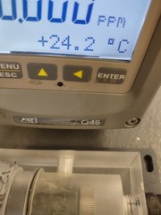 ATI Q46 Chlorine Analyzer Free Chlorine Monitor with CL2 Sensor S/N A10-624