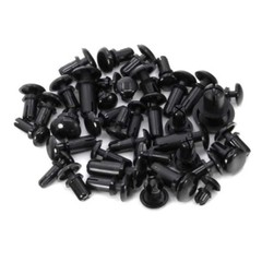 Black Plain Nylon Plastic Snap Rivets R2032-R6080 Various Sizes And Length Rivet