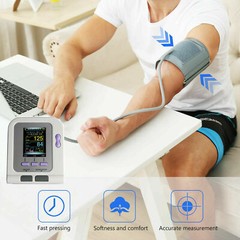 CONTEC08A+3 Cuffs+SPO2 NIBP Digital Arm Blood Pressure Monitor Sphygmomanometer