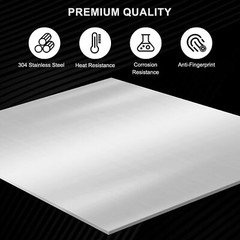 301/304 Stainless Steel Sheet Bright Polish Cutting Steel Plate Thick 0.02-0.4mm