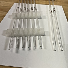 Lot of 8- Fisher brand/Kimax 3 ml Class A Volumetric Pipettes – New