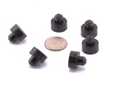 Push-In Rubber Panel Feet & Bumpers – Compression Stem, Choose Size for Racks