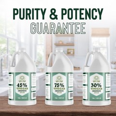Premium 75% Vinegar – Lab Strength – Concentrated 75% Acetic Acid – White