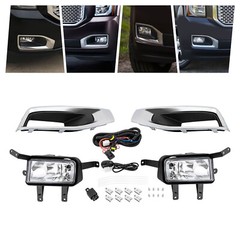 For 2015-2018 GMC Yukon/ Yukon XL Bumper Fog Lights Driving Lamps w/ Wire Switch
