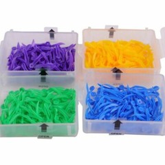 100 Pcs/Pack Dental Plastic Wedge Disposable Material Supply Wave Shape Wedge