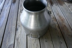 Vintage Delaval milk pail stainless steel 5 gal