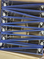 x12 Up & Up Durable Blue D-Ring Binders w/ Clear View Inside Pockers 1″ ▪︎ NEW