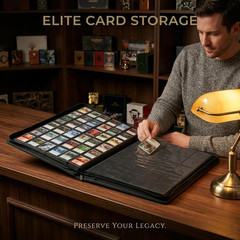 3600+ Pocket Trading Card Binder 36-Pocket Album for Sports Cards Black