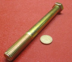 Cap Screw Bolt, PT, GRADE 8 Yellow Zinc Chromate 3/4″-10 x 7.50″ Length, 2 Pc