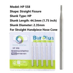 Wave Dental Carbide Burs HP Surgical Bur 555 556 557 558 for Straight Handpiece