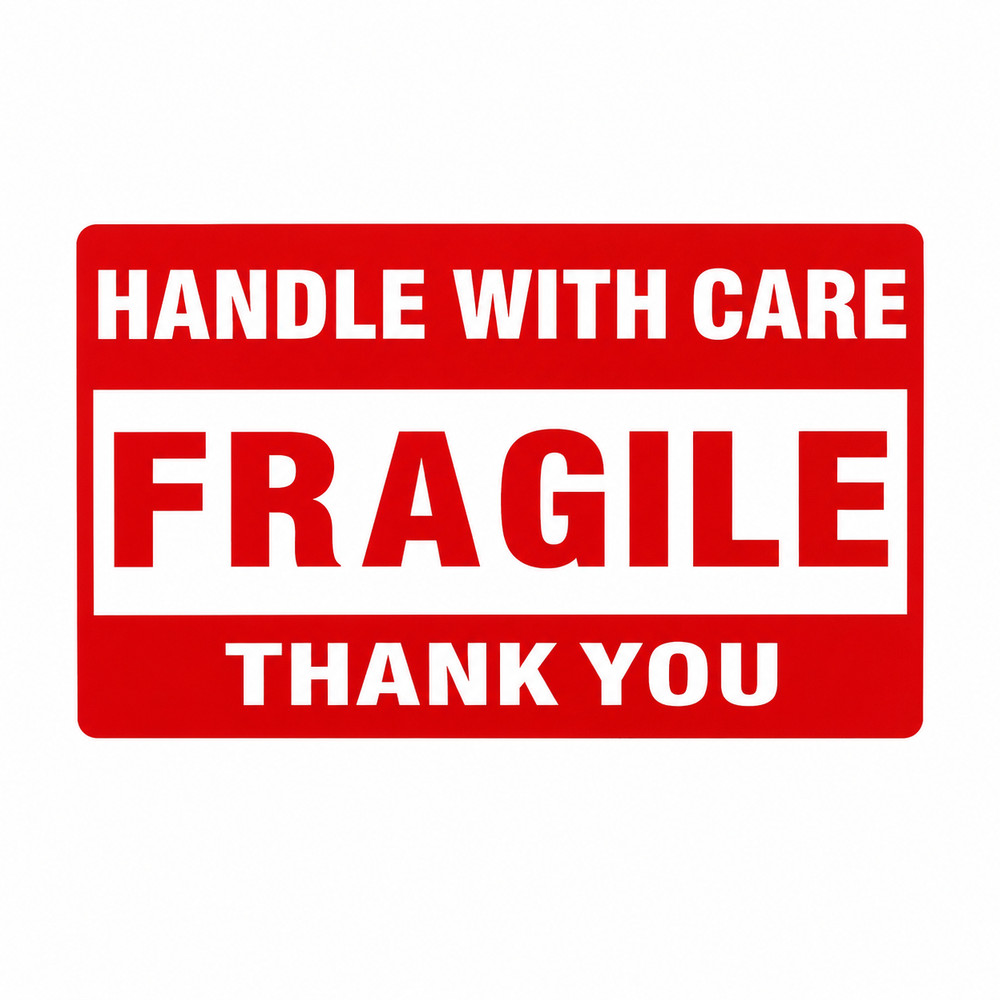 10-100pcs Fragile Handle With Care 3×5″ Stickers Packaging Safety Mailing Labels