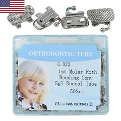 Dental Orthodontic Buccal Tube Convertible Roth MBT 022 1st Molar 6# Bonding