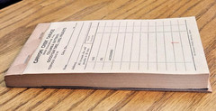 Vintage 1950’s Garage Receipt Book Pad Service Mechanics Gas GOODYEAR SHELL
