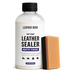 Leather Sealant & Protective Finish for Dye, Paint, Car Seats, Shoes – 4oz