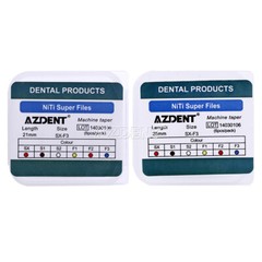 AZDENT Dental Endo Root Canal NiTi Super Rotary Files Engine Use SX-F3 25mm/21mm
