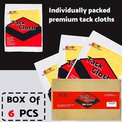 Tack Cloth 6 Pack Paint Woodworking Sticky Tac Rag 18X36â€³ Clean Dust NEW
