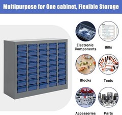 40 Drawers Parts Cabinet, Bolt & Nut Storage, Hardware Tool Organization Shelves