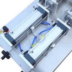 Liquid Paste Filling Machine Horizontal Pneumatic 50-500ml 800W Double Head