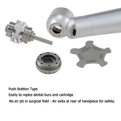BEING Dental 45 Degree High Speed LED Surgical Handpiece 4 Hole Coupler For NSK