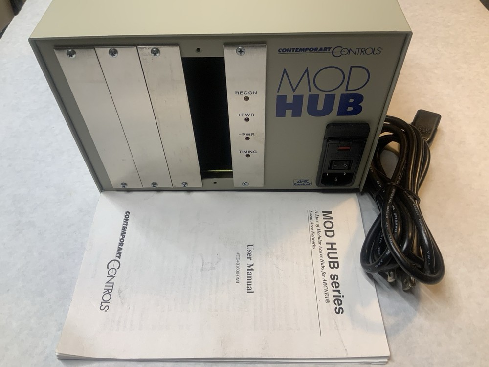 Contemporary Controls Model MODHUB-16, 16-port powered card cage Arcnet Fiber