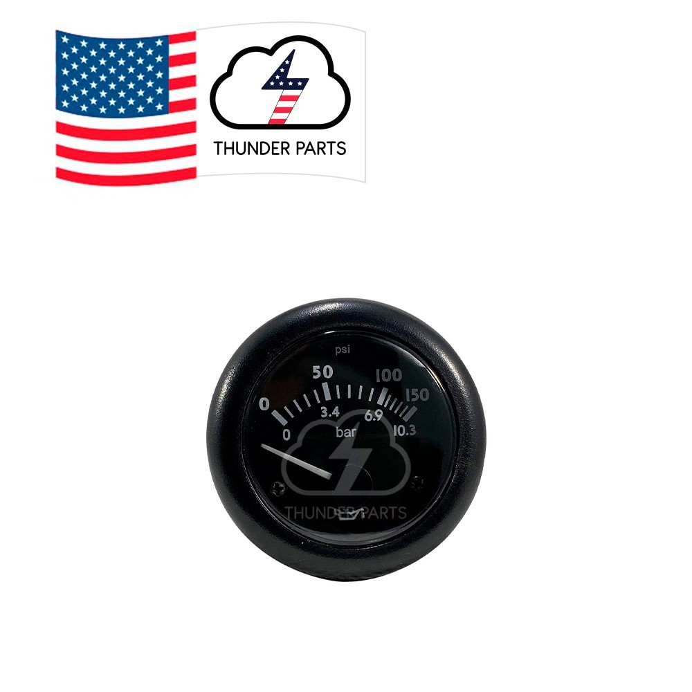Oil Pressure Gauge 0–150 PSI / 0–10.3 bar – Electrical Meter 24 V