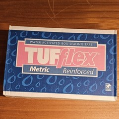 6 Rolls 72mm (2.8″) X 500′ Water Activated Kraft Tape, Reinforced, Metric