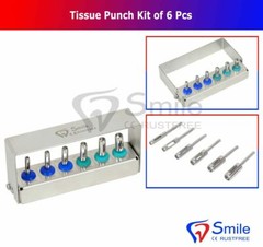 6 Pieces Tissue Punch Kit For Dentists Smile Dental United Kingdom CE