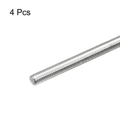 4Pcs Fully Threaded Rod M5x350mm 0.8mm Pitch 304 Stainless Steel Right Hand