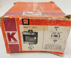 Killark 2-FDC-3 2-Gang Electrical Box 1″ FDC Type Cast Box Aluminum NEW