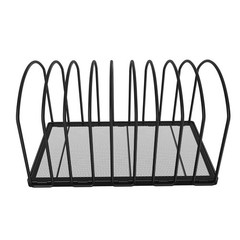 Simple Trending 9 Section Metal File Sorter Organizer for Desk Home Office, Blac